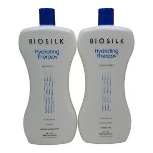 BioSilk 2 pk Hydrating Therapy Shampoo & Conditioner Set Jumbo 34oz Sulfate Free